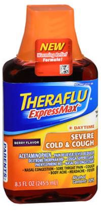 THERAFLU EXPRESSMAX, LIQ COLD-COUGH BERRY 5-325MG/15 8.3OZ (Over the Counter) - Img 1