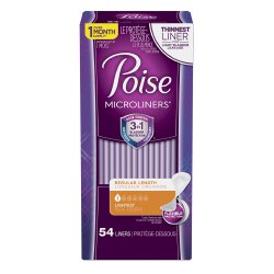 Poise® Microliners Lightest Bladder Control Pad, 5.9-Inch Length, 1 Case of 324 () - Img 1