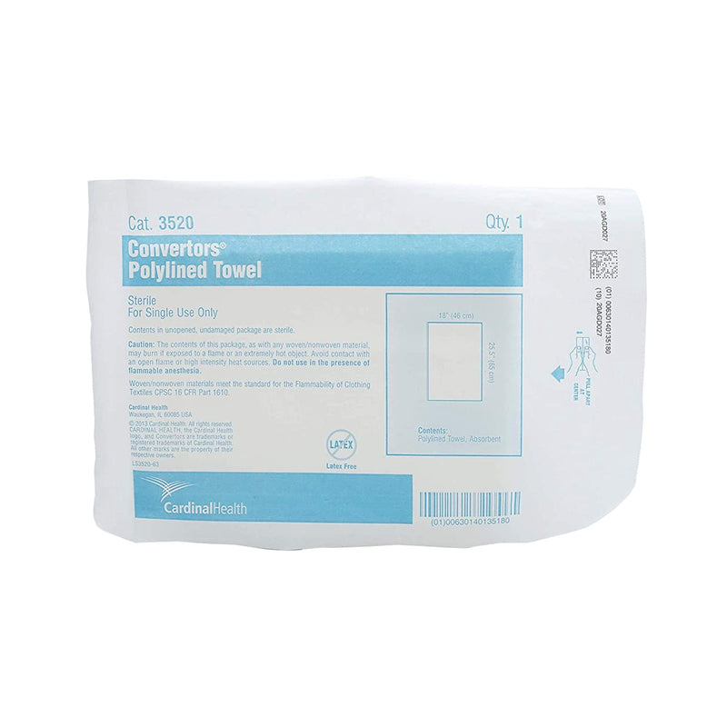 Best Value™ Sterile White O.R. Towel, 18 x 26 Inch, 1 Box of 50 (Procedure Towels) - Img 4