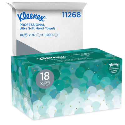 Kleenex® Ultra Soft 1-Ply Guest Towel Pop Up Box, 70 Sheets per Box, 1 Case of 18 (Paper Towels) - Img 3