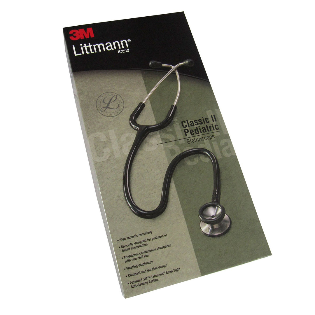 3M™ Littmann® Classic II Pediatric Stethoscope, Black – Medical
