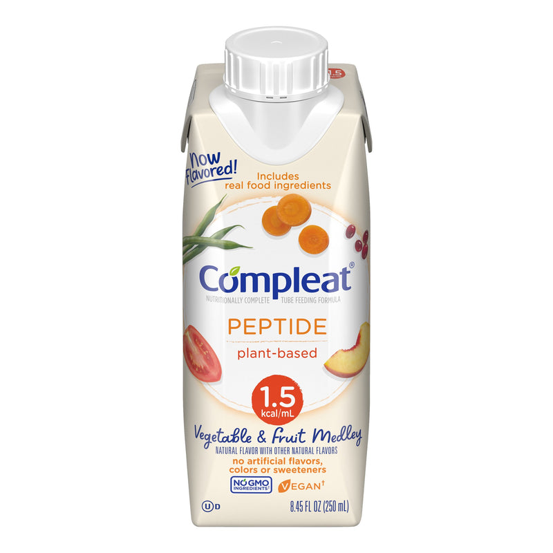 Compleat® Peptide 1.5 Cal Oral Supplement / Tube Feeding Formula, 8.45 oz. Carton, 1 Case of 24 (Nutritionals) - Img 1