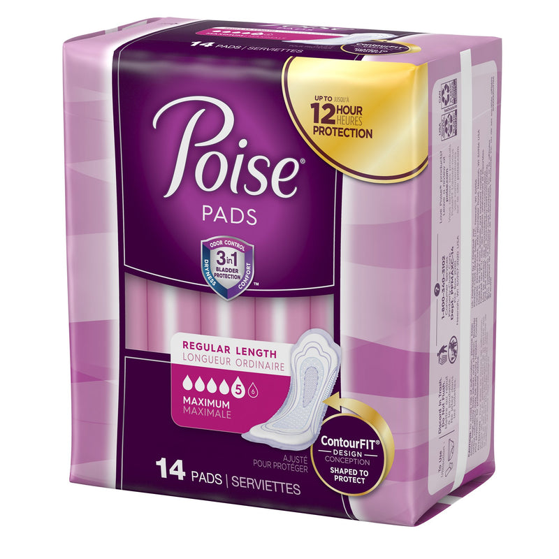 Poise Bladder Control Pads, Disposable, Heavy Absorbency, Regular Length, 3" x 11", Adult Female, Absorb-Loc Core, 1 Pack of 14 () - Img 9