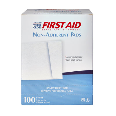 American® White Cross Non-Adherent Dressing, 3 x 4 Inch, 1 Each (General Wound Care) - Img 2