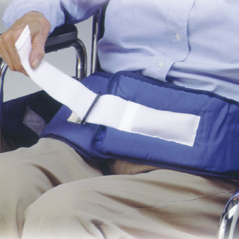 SkiL-Care™ Chair Waist Belt Restraint, 5 x 26 x 42 in., Blue, 1 Each (Restraints) - Img 1