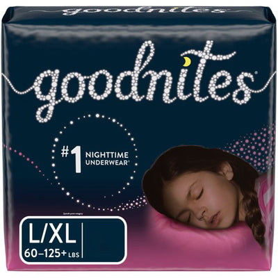 Goodnites® Girls Heavy Absorbency Nighttime Underwear, X-Large, 1 Case of 36 () - Img 1