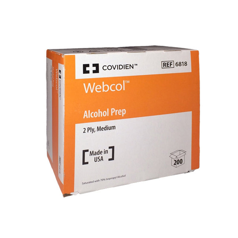 Webcol™ Alcohol Prep Pad, 1 Box of 200 (Skin Care) - Img 2