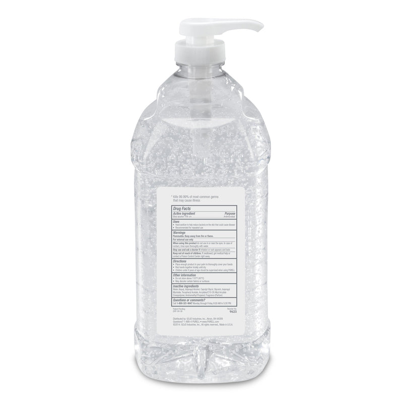 Purell Advanced Hand Sanitizer Gel, 70% Ethyl Alcohol, 2,000 mL Pump Bottle, 1 Each (Skin Care) - Img 3