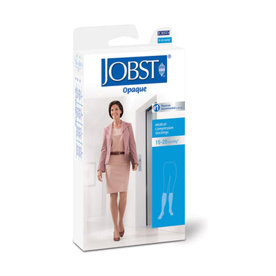 Jobst® Knee-High Compression Closed Toe Stockings, Medium, Natural, 1 Pair (Compression Garments) - Img 2