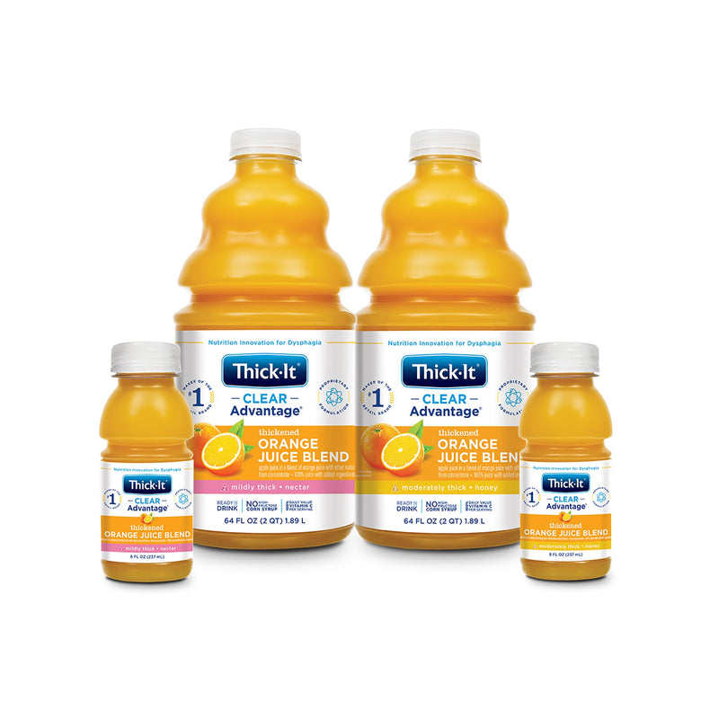 Thick-It® Clear Advantage® Honey Consistency Orange Thickened Beverage, 64-ounce Bottle, 1 Case of 4 (Nutritionals) - Img 3