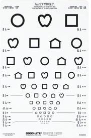 Lea Symbols® Distance Vision Eye Chart, 1 Each (Optometry) - Img 1