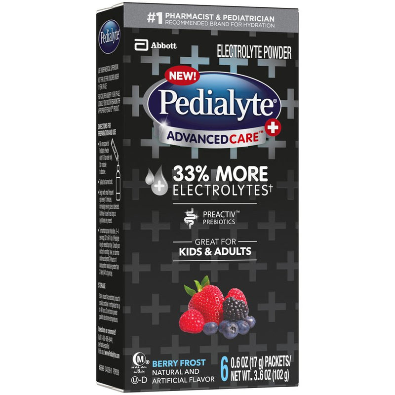 Pedialyte® AdvancedCare™ Plus Berry Flavor Pediatric Oral Electrolyte Solution, 1 Case of 36 () - Img 1