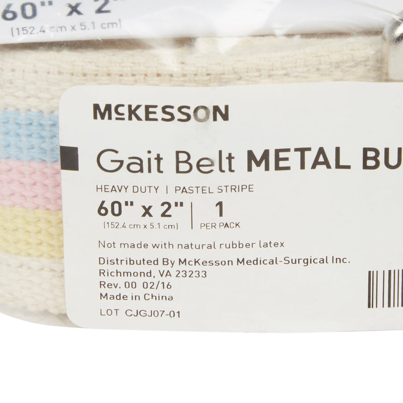 McKesson Gait Belt, 60 Inch, Pastel Stripe, 1 Case of 48 (Transfer Equipment) - Img 9