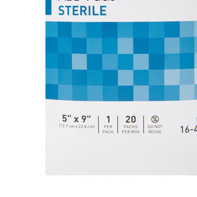 McKesson Sterile Abdominal Pad, 5 x 9 Inch, 1 Box of 20 (General Wound Care) - Img 6