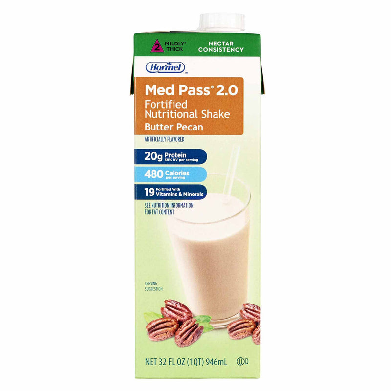 Med Pass® 2.0 Butter Pecan Oral Supplement, 32 oz. Carton, 1 Each (Nutritionals) - Img 1