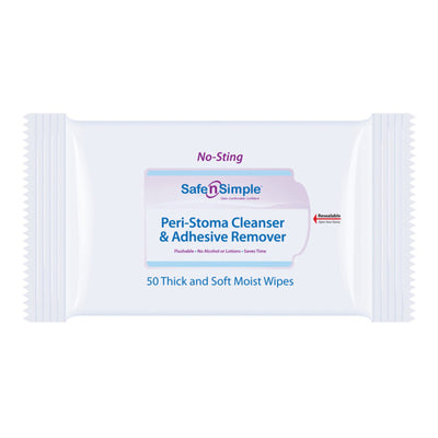Safe n Simple Adhesive Remover Wipes, 1 Pack of 50 (General Wound Care) - Img 5