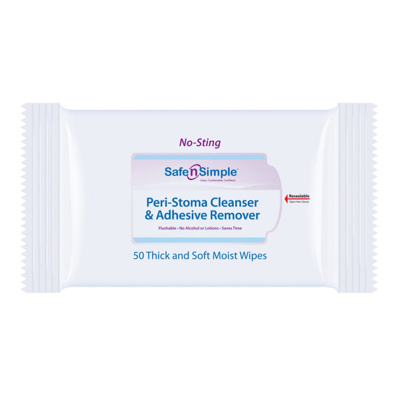 Safe n Simple Adhesive Remover Wipes, 1 Pack of 50 (General Wound Care) - Img 5