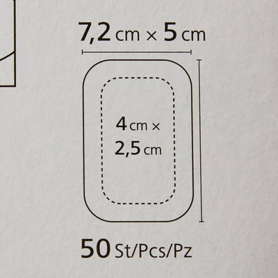 Cosmopor® Adhesive Dressing, 2 x 2-4/5 Inch, 1 Box of 50 (General Wound Care) - Img 5