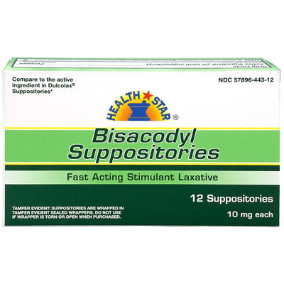 Health*Star Bisacodyl Laxative, 1 Box of 12 (Over the Counter) - Img 1