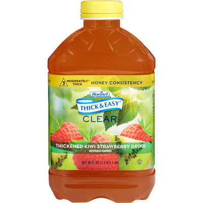 Thick & Easy® Clear Honey Consistency Kiwi Strawberry Thickened Beverage, 46-ounce Bottle, 1 Case of 6 (Nutritionals) - Img 1
