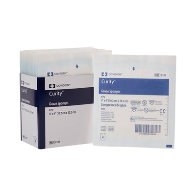 Curity™ Sterile USP Type VII Gauze Sponge, 4 x 4 Inch, 1 Pack (General Wound Care) - Img 1