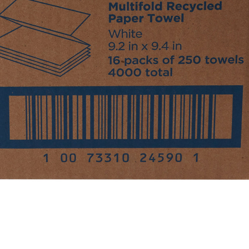 Pacific Blue Basic™ Recycled Multi-Fold Paper Towel, 250 Sheets per Pack, 1 Case of 16 (Paper Towels) - Img 4