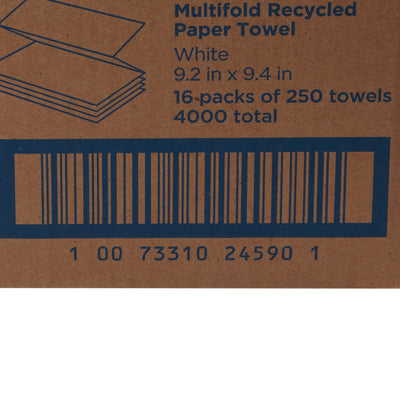 Pacific Blue Basic™ Recycled Multi-Fold Paper Towel, 250 Sheets per Pack, 1 Pack (Paper Towels) - Img 4