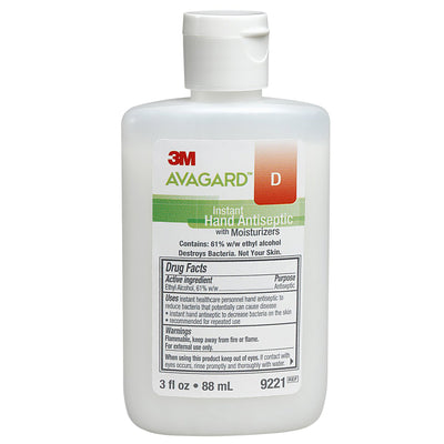 3M Avagard D Hand Antiseptic with Moisturizers, 3 fl oz Bottle, 1 Case of 48 (Skin Care) - Img 1