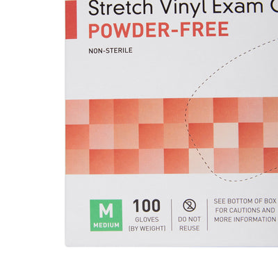 McKesson Stretch Vinyl Exam Glove, Medium, Ivory, 1 Box of 100 () - Img 8