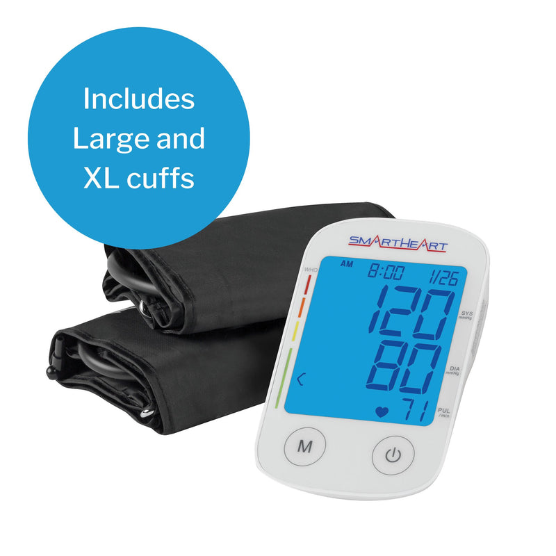 SmartHeart Blood Pressure Monitor with Automatic Inflation, L/XL Cuffs, 1 Each (Blood Pressure) - Img 8