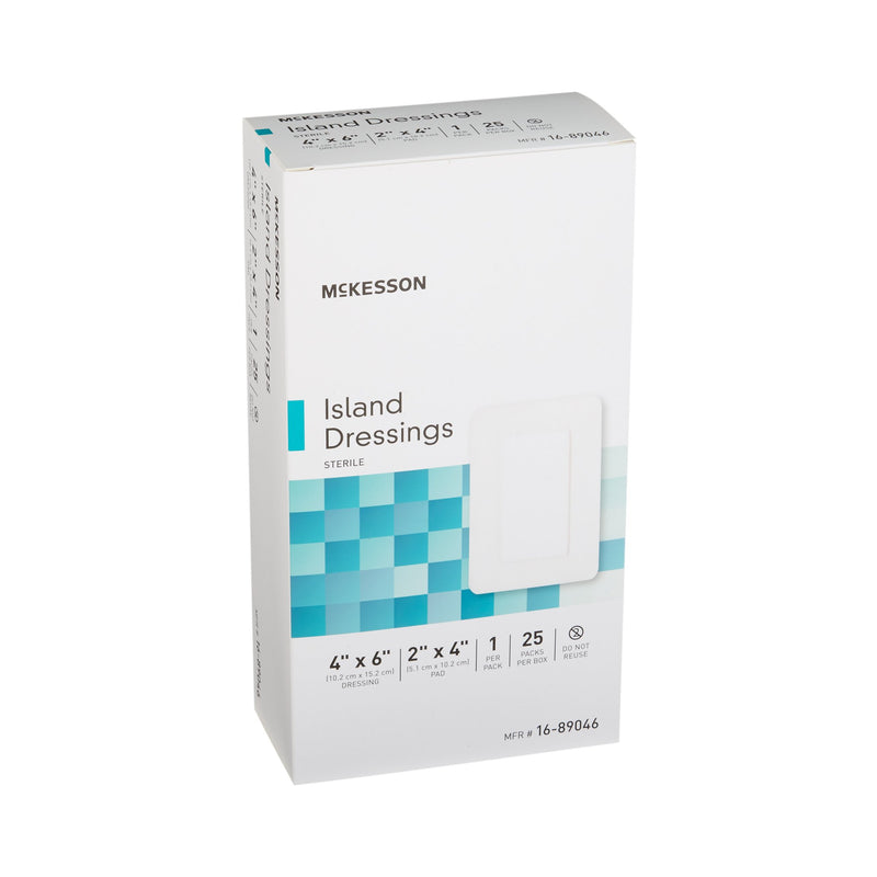McKesson White Adhesive Dressing, 4 x 6 Inch, 1 Box of 25 (General Wound Care) - Img 6