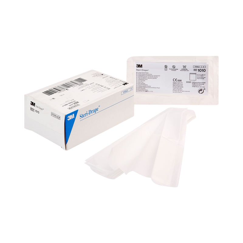 3M™ Steri-Drape™ Sterile Large Towel General Purpose Drape, 17 x 23 Inch, 1 Box of 10 (Procedure Drapes and Sheets) - Img 1