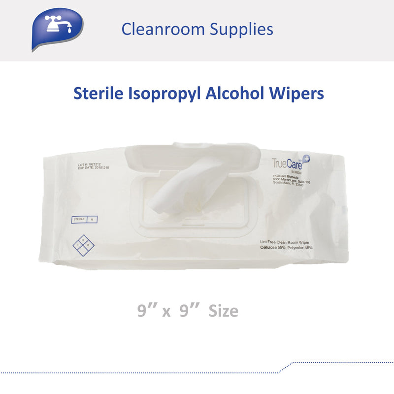 TrueCare Biomedix Sterile Isopropyl Alcohol Wipers, 1 Case of 24 (Cleaners and Disinfectants) - Img 4