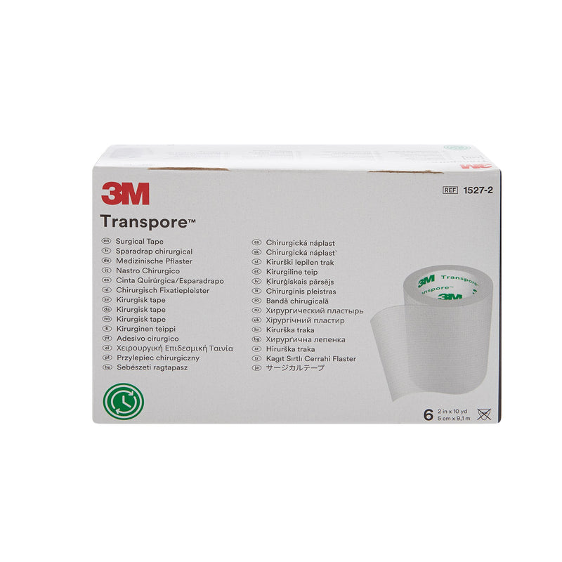 3M™ Transpore™ Plastic Medical Tape, 2 Inch x 10 Yard, Transparent, 1 Case of 60 (General Wound Care) - Img 3