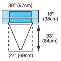 Cardinal Health Sterile Under Buttocks Obstetrics / Gynecology Drape, 36 W x 59 L Inch, 1 Case of 40 (Procedure Drapes and Sheets) - Img 1