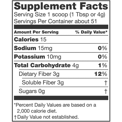 Nutrisource® Fiber Oral Supplement, 7.2 oz. Canister, 1 Case of 4 (Nutritionals) - Img 6