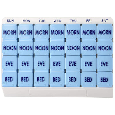 Apex Medi Tray Pill Organizer, Days of the Week / Morn, Noon, Eve, Bed, 1 Each (Pharmacy Supplies) - Img 4