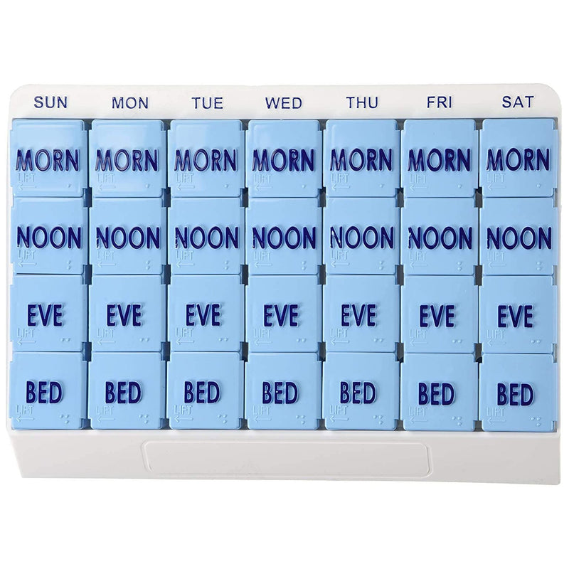 Apex Medi Tray Pill Organizer, Days of the Week / Morn, Noon, Eve, Bed, 1 Case of 48 (Pharmacy Supplies) - Img 4