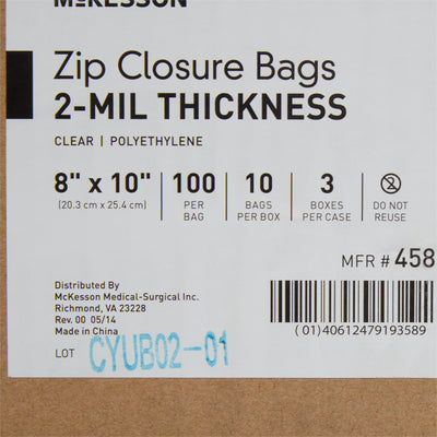 McKesson Zip Closure Bag, 8 X 10 Inches, 1 Box of 10 (Bags) - Img 8