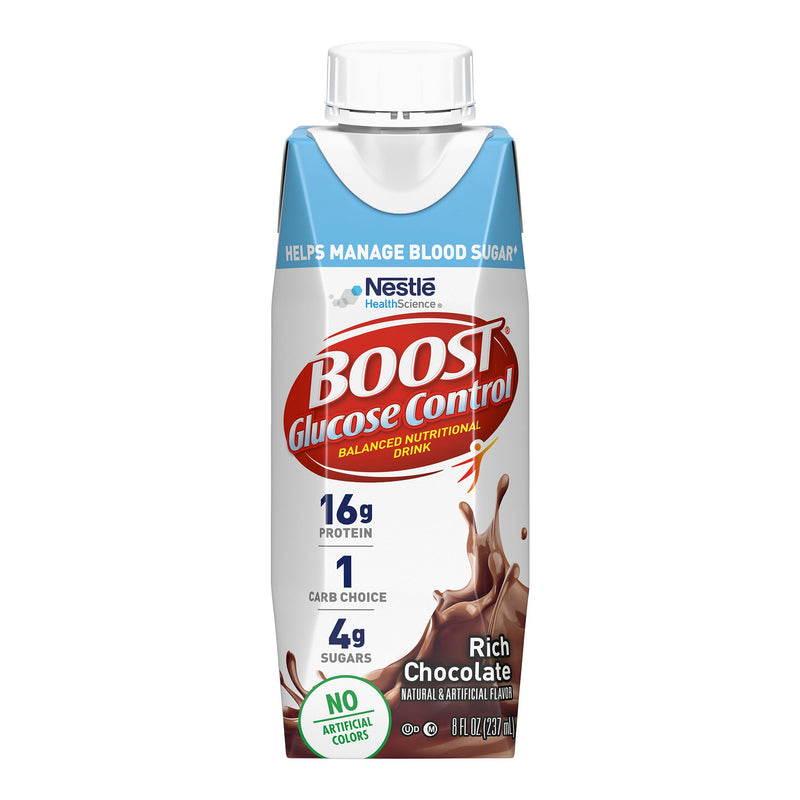 Boost® Glucose Control Chocolate Oral Supplement, 8 oz. Carton, 1 Case of 24 (Nutritionals) - Img 1