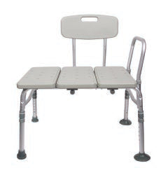 McKesson Aluminum Transfer Bench with Reversible Back, 1 Each (Transfer Equipment) - Img 5