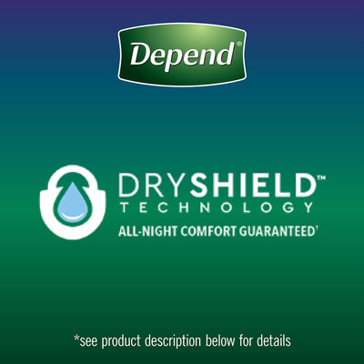 Depend® Night Defense® Maximum Absorbent Underwear, Extra Large, 1 Pack of 12 () - Img 6