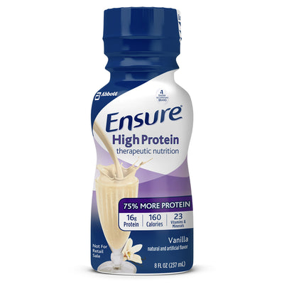 Ensure® High Protein Therapeutic Nutrition Shake Vanilla Oral Protein Supplement, 8 oz. Bottle, 1 Each (Nutritionals) - Img 1