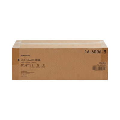 McKesson Blue Sterile O.R. Towel, 17 x 27 Inch, 1 Case of 12 (Procedure Towels) - Img 3