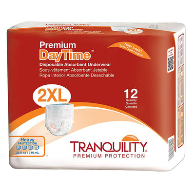 Tranquility® Premium DayTime™ Heavy Protection Absorbent Underwear, 2X-Large, 1 Case of 48 () - Img 2