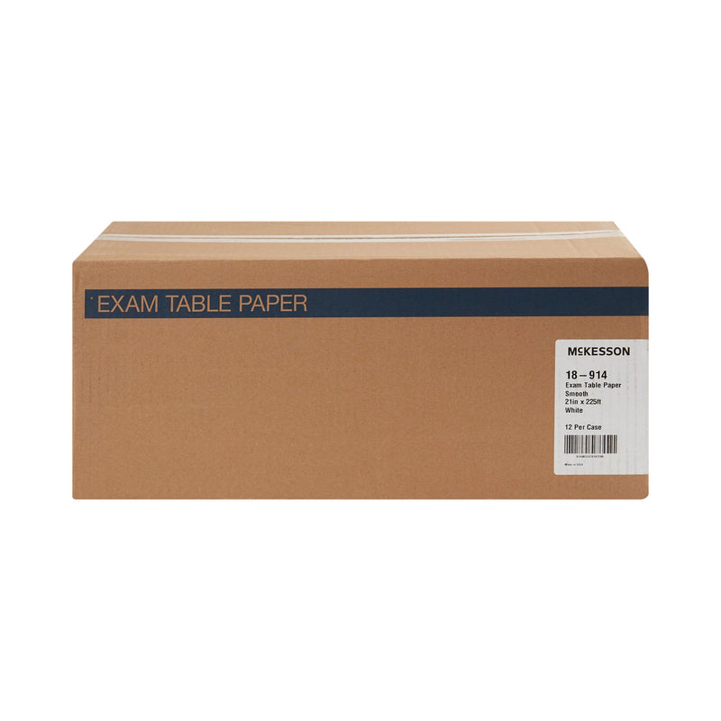 McKesson Smooth Table Paper, 21 Inch x 225 Foot, White, 1 Case of 12 (Table Paper) - Img 4