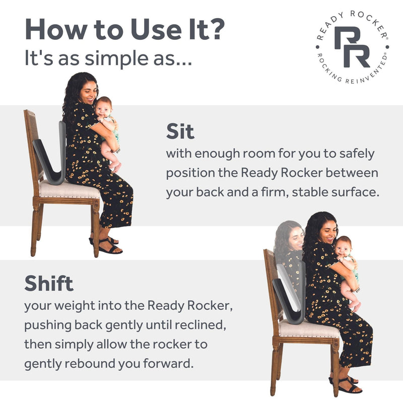 Ready Rocker Portable Rocking Chair, Back Support for Moms, Dads – Medical  Supply HQ