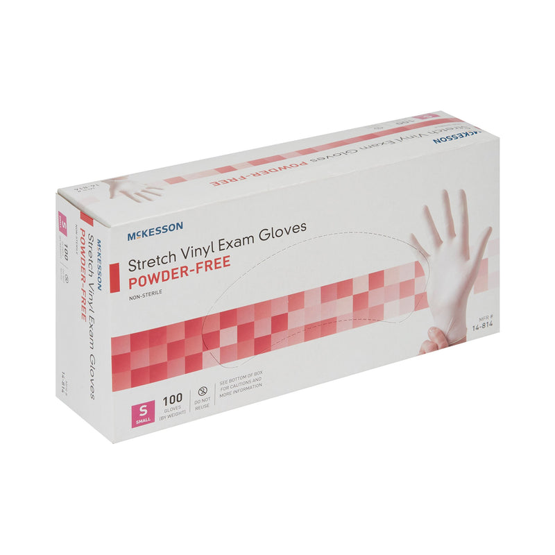 McKesson Stretch Vinyl Exam Glove, Small, Ivory, 1 Box of 100 () - Img 7