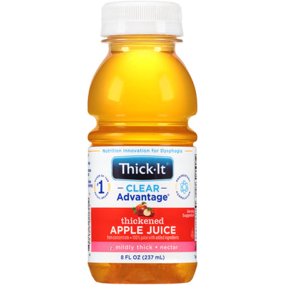 Thick-It® Clear Advantage® Nectar Consistency Apple Thickened Beverage, 8 oz. Bottle, 1 Case of 24 (Nutritionals) - Img 1