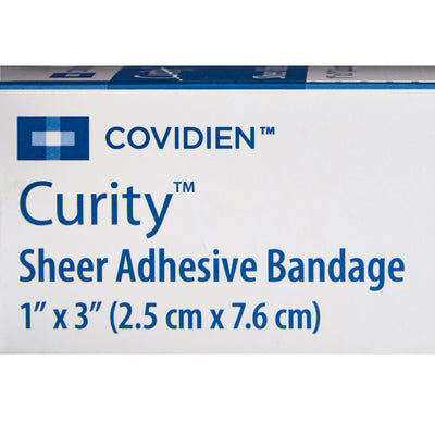 Curity™ Sheer Adhesive Strip, 1 x 3 Inch, 1 Case of 3600 (General Wound Care) - Img 5